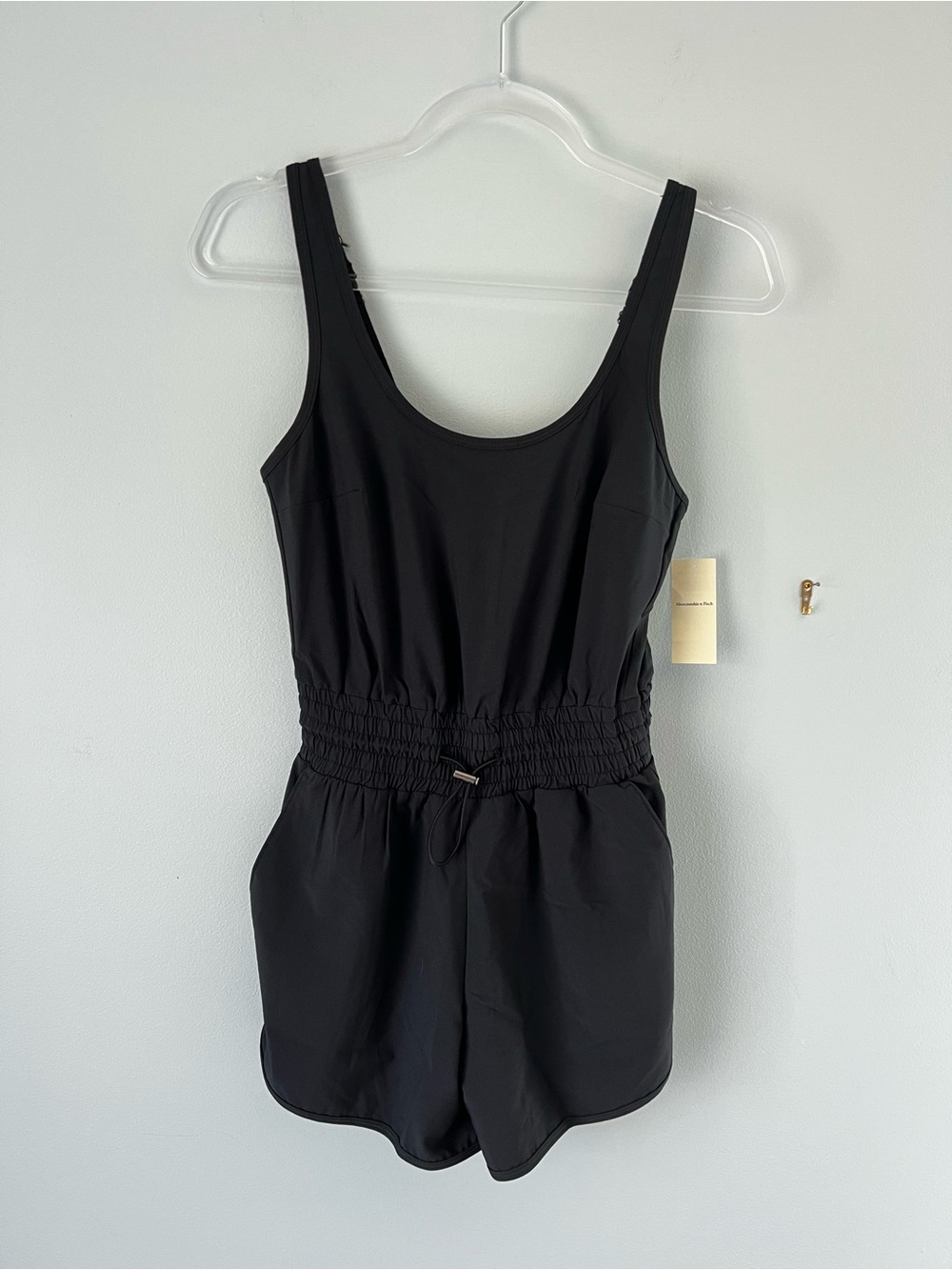 NWT A&F Women's Traveler Romper, Black, XXS Petite
